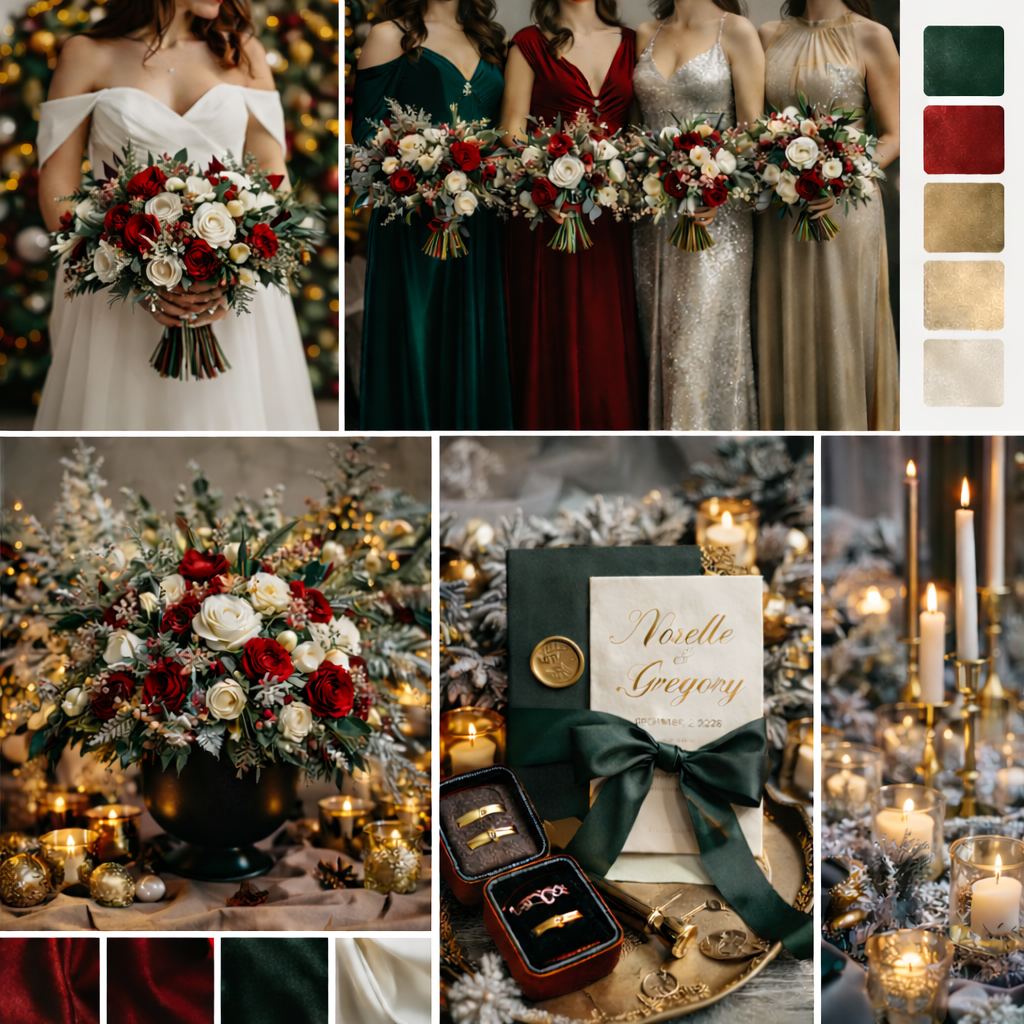 December winter wedding